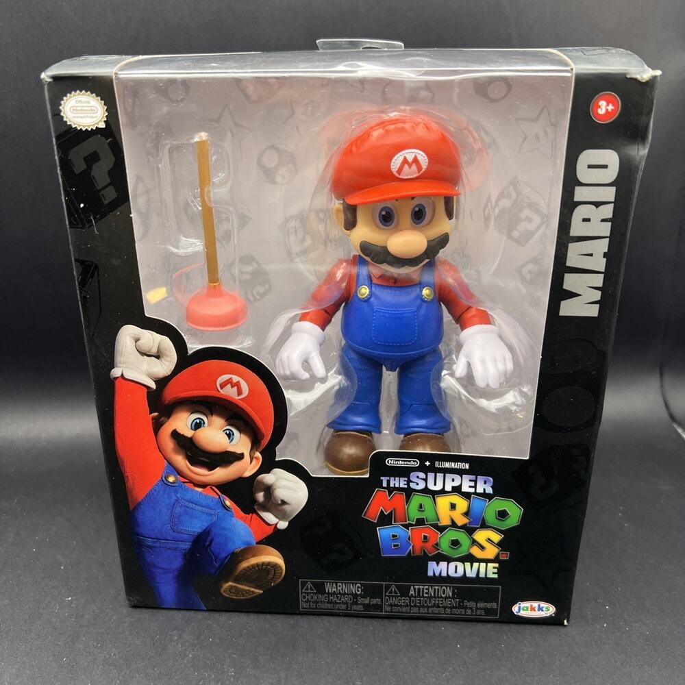 Super Mario Bros. Movie MARIO 5” Figure w/ Articulation Jakks Pacific NEW